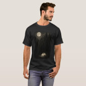 Moonlit Forest Camp: Serene Night Adventure T-Shirt (Vorne ganz)