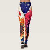 Moonlit Forest Fantasy Art Leggings (Rückseite)