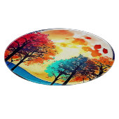 Moonlit Forest Fantasy Art Schneidebrett (Ecke)