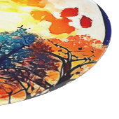 Moonlit Forest Fantasy Art Schneidebrett (Ecke)
