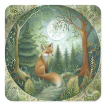 Moonlit Forest Fox