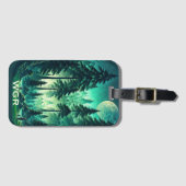 Moonlit Forest  Gepäckanhänger (Vorderseite (Horizontal))