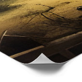 Moonlit Forest Piano | Digitale Kunst Poster (Ecke)