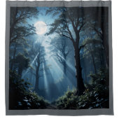 Moonlit Forest Whispers Duschvorhang Design (Vorderseite)