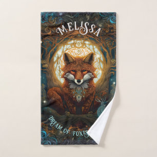 Moonlit Fox Personalised Children's Storybook Fox Badhandtuch Set