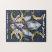 Moonlit Garden Crystal Bouquet • Herbal Magic Puzzle (Horizontal)