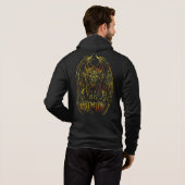 Moonlit Gargoyle: Gotisches Kunstwerk Hoodie (Schwarz voll)