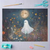 Moonlit Ghost in Wildblumen Dekoupage Seidenpapier (Basteln)