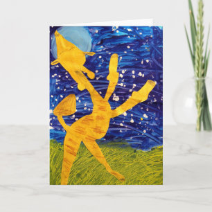 Moonlit Giraffe - Grafik durch Carter - Alter 7 Karte