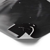 Moonlit Goddess Poster - Schwarz-Weiß-Portrait (Ecke)