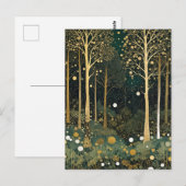 Moonlit Golden Grove Postkarte (Vorne/Hinten)
