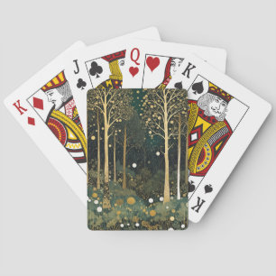 Moonlit Golden Grove Spielkarten