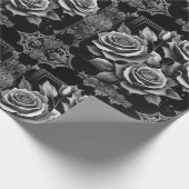 Moonlit Gothic Bouquet in Verziertem Rahmen Geschenkpapier (Ecke)