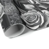 Moonlit Gothic Bouquet in Verziertem Rahmen Geschenkpapier (Rolleneckpunkt)