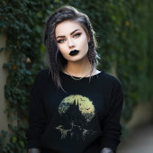 Moonlit Gothic Castle Scene Sweatshirt