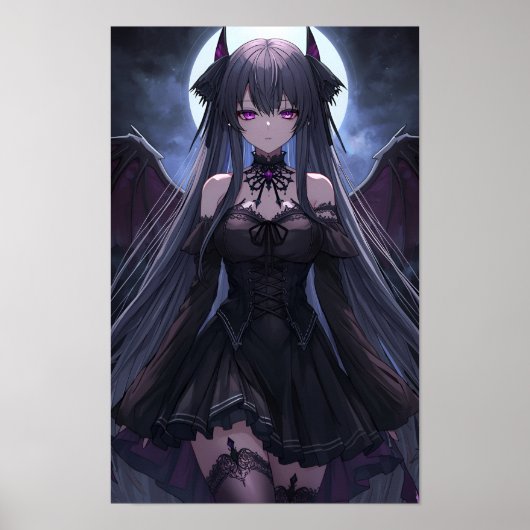 Moonlit Gothic Succubus Poster (Vorne)