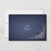 Moonlit Grove Celestial Woodland Wedding Dankeskarte (Rückseite)