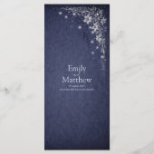 Moonlit Grove Celestial Woodland Wedding Party Menükarte (Rückseite)