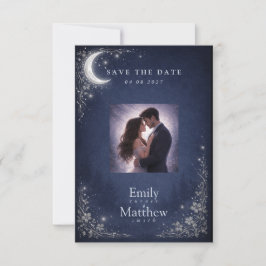 Moonlit Grove Celestial Woodland Wedding  Save The Date
