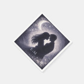 Moonlit Grove Celestial Woodland Wedding Serviette (Ecke)