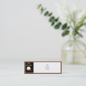 Moonlit Halloween Cat Mini Visitenkarte (Stehend Vorderseite)