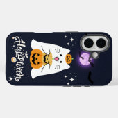 Moonlit Halloween Cat – Spooky & Sweet Night Case-Mate iPhone Hülle (Rückseite (Horizontal))