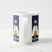 Moonlit Halloween Cat – Spooky & Sweet Night Jumbo-Tasse (Rückseite)