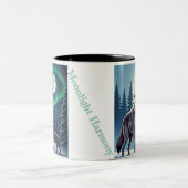"Moonlit Harmony - Wolf Pack Collection"seMug Zweifarbige Tasse (Mittel)