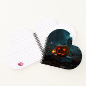 Moonlit Haunted Pumpkin Cemetery Notebook Notizblock (Innenseite)