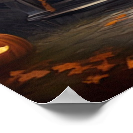 Moonlit Haunts, Halloween Poster (Ecke)