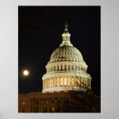 Moonlit Hauptstadt Dome Poster (Vorne)