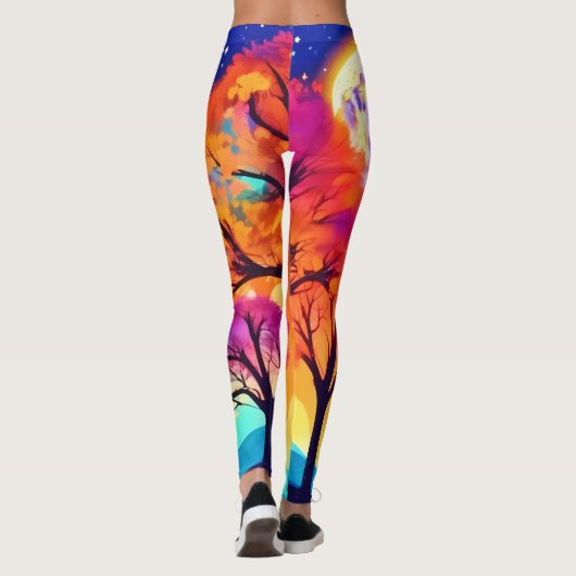 Moonlit Herbsttraum Leggings (Rückseite)