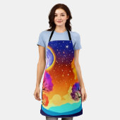Moonlit Herbsttraum Schürze (Getragen)