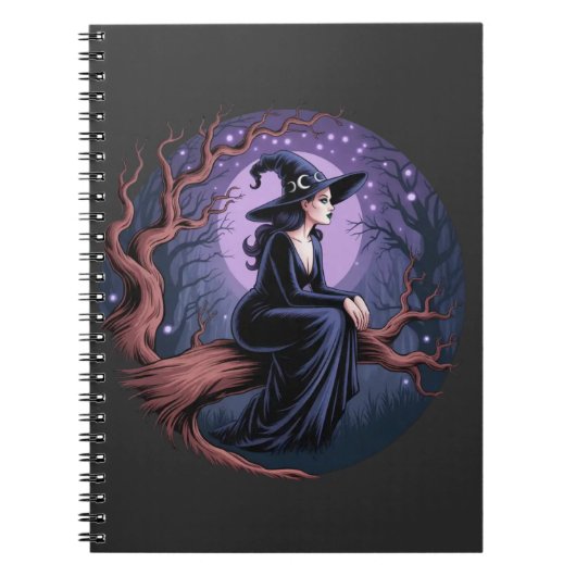 Moonlit-Hexen-Notebook Notizblock (Vorderseite)