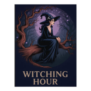 Moonlit Hexenposter Poster