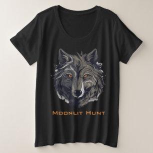 Moonlit Hunt Große Größe T-Shirt