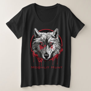 Moonlit Hunt Große Größe T-Shirt