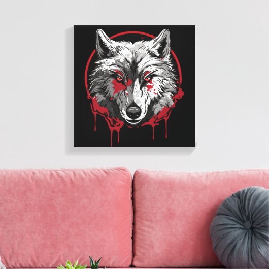 Moonlit Hunt Leinwanddruck (Insitu (Wohnzimmer))