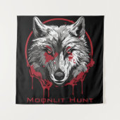 Moonlit Hunt Wandteppich (Vorderseite)