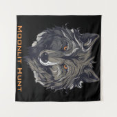 Moonlit Hunt Wandteppich (Vorderseite (Horizontal))