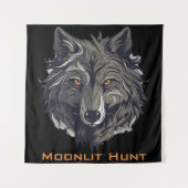 Moonlit Hunt Wandteppich (Vorderseite)