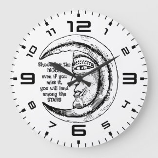 Moonlit Inspiration Wall Clock Große Wanduhr