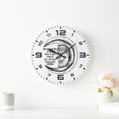 Moonlit Inspiration Wall Clock Große Wanduhr (Zuhause)