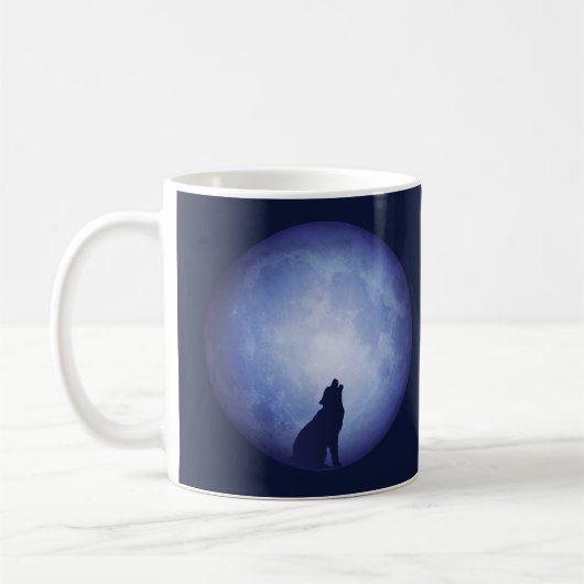 Moonlit Kaffee-Tasse der Nachtii (Vollmond mit Kaffeetasse (Links)