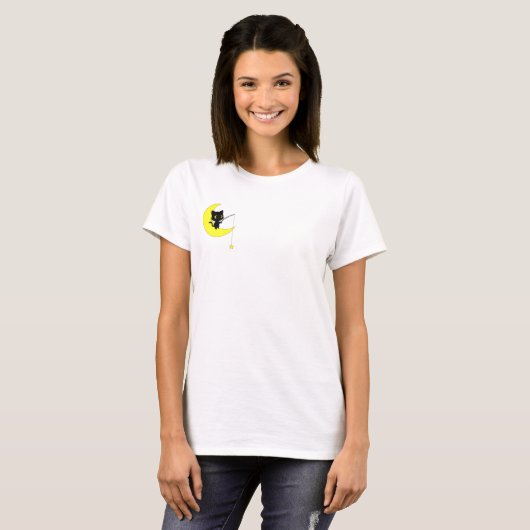 Moonlit Kitty T-Shirt (Vorne ganz)