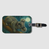 Moonlit Koala Perch Gepäckanhänger (Vorderseite (Horizontal))