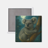 Moonlit Koala Perch Magnet (Vorderseite/Rückseite)
