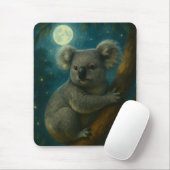 Moonlit Koala Perch Mousepad (Mit Mouse)