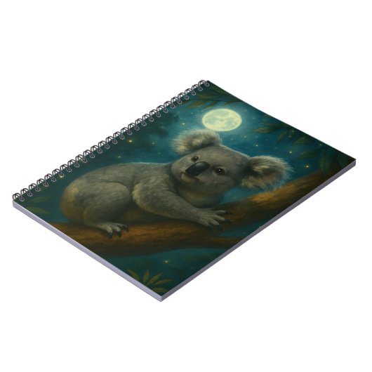 Moonlit Koala Perch Notizblock (Linke Seite)