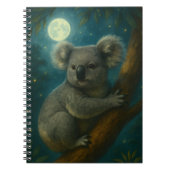 Moonlit Koala Perch Notizblock (Vorderseite)